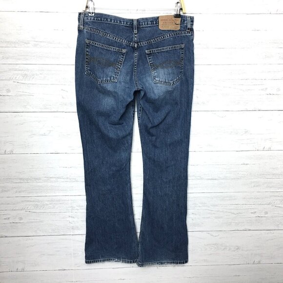 Abercrombie & Fitch Women's Jeans Flare Leg Button Fly Cotton size 4 length 32" - Picture 2 of 12